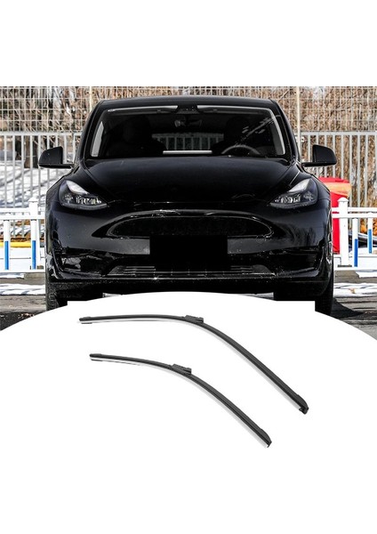 Tesla Model Y 2020-2023 (2 Set) 1490247-00-A Için Araba Ön Cam Silecek Bıçakları Tüm Mevsim Ekipman Silecek Şeritleri (Yurt Dışından) indirimleri