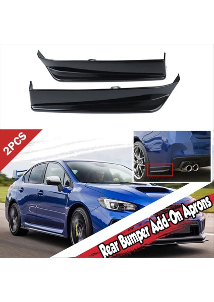 2pcs Anti-Clatch Otomobil Arka Tampon Dudak Önlükleri Spats Klavatanlar Subaru Impreza Wrx Stı B Için Ek Yan Önlükler Kapak Spoyleri B (Yurt Dışından) modelleri