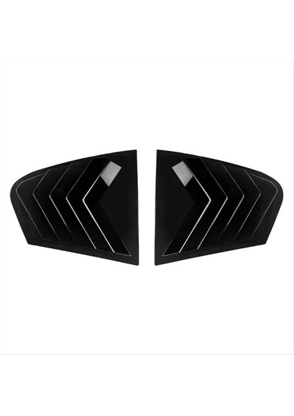 Araba Arka Üçgen Pencere Panjur Panjurları Panjurlar Kapak Kapağı Bmw 5 Seires G30 2018-2023 Parlak Siyah (Yurt Dışından)