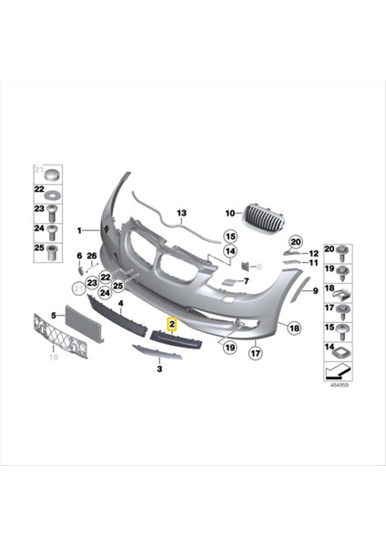 Sol Ön Tampon Bmw 3 Serisi X5 E92 Lcı E93 Lcı 2006-2013 320 323 325 328I 330I 335I (Yurt Dışından) modelleri