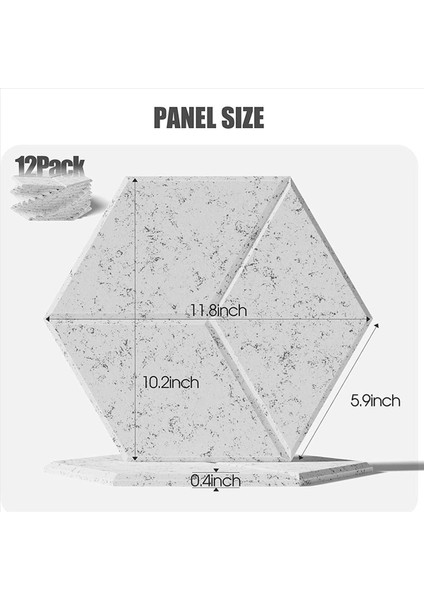 Ses Yalıtımı ve Akustik Için 60 Paket Akustik Köpük Kendi Yapışkanlı Ses Geçirmez Paneller (Gri) (Yurt Dışından) fırsatları