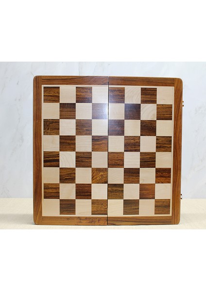 Mıknatıs Taşlı Ahşap Katlanabilir Kutulu Satranç Oyunu 40 cm fırsatları