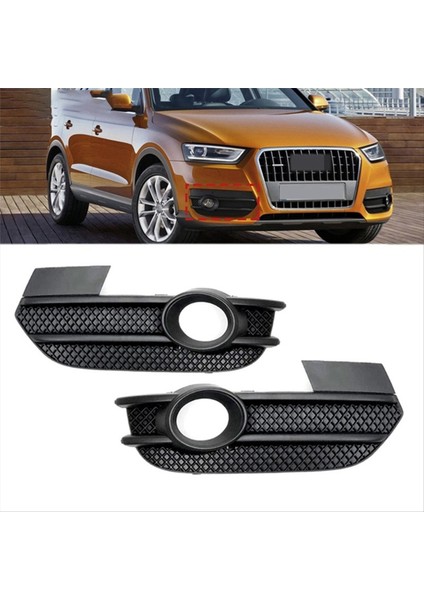 1paır Ön Tampon Sis Lambası Çerçevesi 8U0807681A 8U0807682ASP9 Audi Q3 12-15 Eu Versiyon Hava Deflektörü Sis Far Izgarası (Yurt Dışından) modelleri