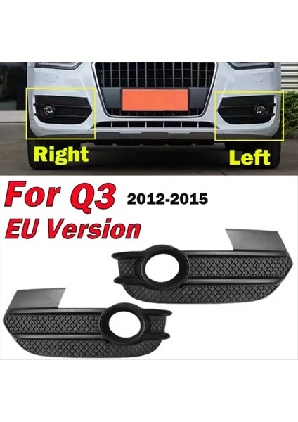 1paır Ön Tampon Sis Lambası Çerçevesi 8U0807681A 8U0807682ASP9 Audi Q3 12-15 Eu Versiyon Hava Deflektörü Sis Far Izgarası (Yurt Dışından) fırsatları