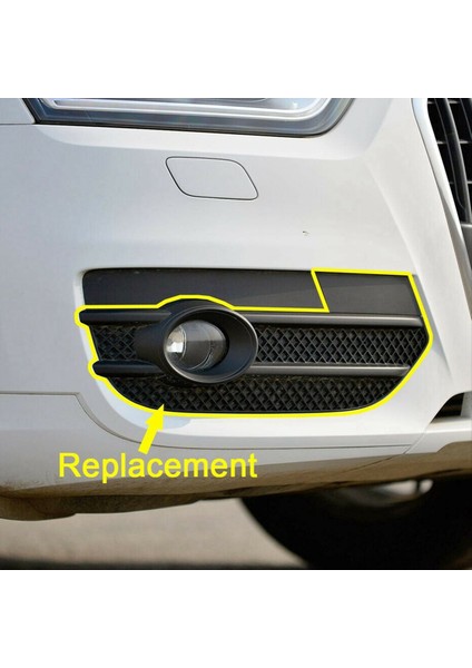 1paır Ön Tampon Sis Lambası Çerçevesi 8U0807681A 8U0807682ASP9 Audi Q3 12-15 Eu Versiyon Hava Deflektörü Sis Far Izgarası (Yurt Dışından) indirimleri