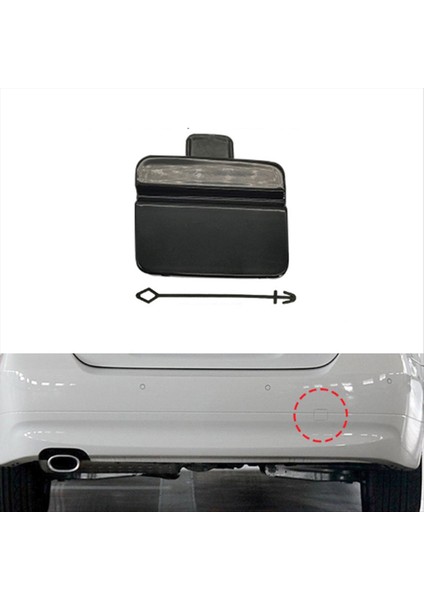 Araba Arka Tampon Çekme Kanca Göz Kapağı Kapağı Boyalı 51127187542 Bmw 3 Serisi E90 2005-2008 Araç Aksesuarları Siyah (Yurt Dışından) indirimleri