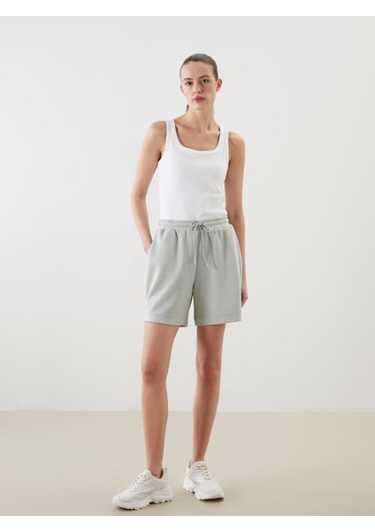Yeni Sezon Beli Lastikli Kadın Şort