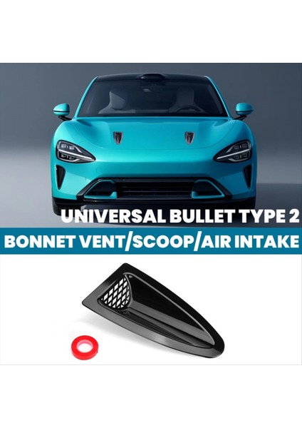 Evrensel Motor Kaput Havalandırıcı Hava Kepçesi Bonnet Havalandırma Hava Emme Kapağı Parlak Siyah Araba Parçaları Araba Ön Havalandırma A (Yurt Dışından) fiyatları