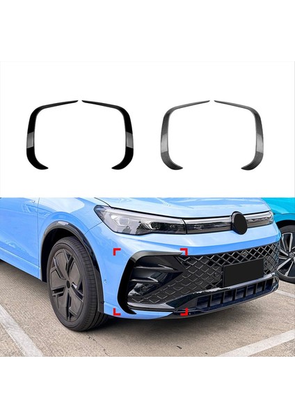 Araba Ön Tampon Dudak Ayırtıcı Spoiler Sis Vw Tiguan Mk3 Rlıne 2024+ Karbon Fiber Desen Için (Yurt Dışından) modelleri