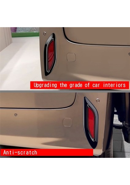 Toyota Alphard 40 Serisi 2023+ Otomobil Aksesuarları Için Araç Parlak Siyah Arka Tail Sis Light Lamba Çerçevesi Kapak Döşeme (Yurt Dışından) modelleri