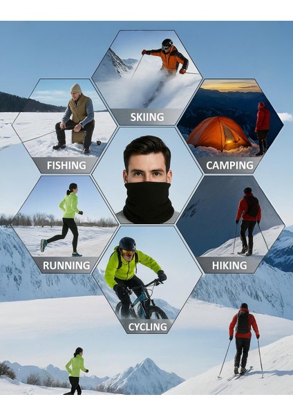 Lastik Ipli Polar Boyunluk Bere, Tüylenme Yapmaz, Soğuğa Dayanıklı Rüzgar Önleyici modelleri