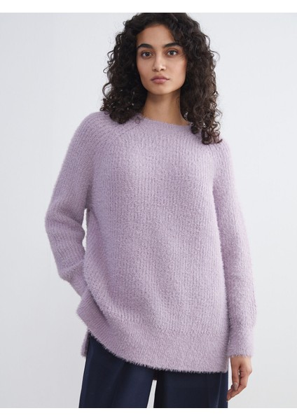 Yeni Sezon Bisiklet Yaka Kadın Triko Tunik