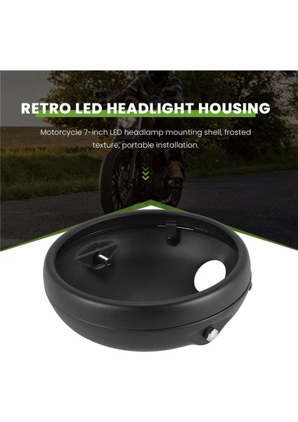 Motosiklet 7 Inç LED Far Montajı Gövdesi Far Başlığı Işık Lambası Muhafaza Kapağı Deniz Feneri (Yurt Dışından) indirimleri