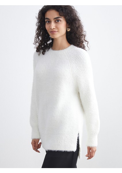 Yeni Sezon Bisiklet Yaka Kadın Triko Tunik