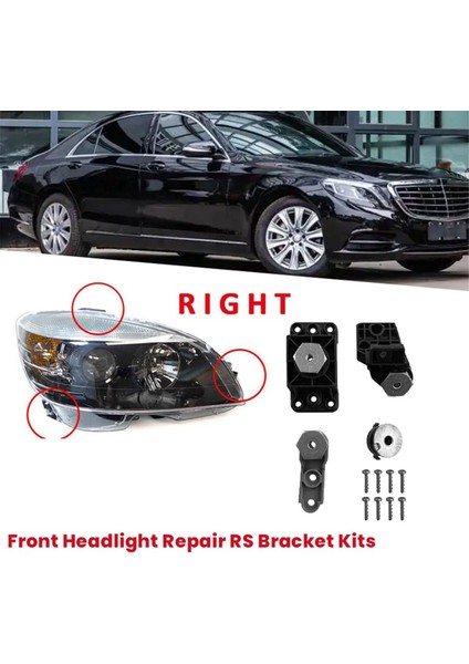 Araba Ön Far Rs Braket Onarım Montaj Kitleri Mercedes-Benz S Sınıfı W222 2014-2021 W217 A2228201214 Sağ (Yurt Dışından) fiyatları