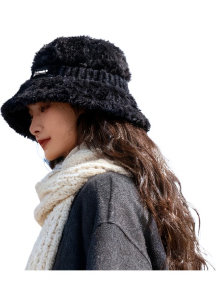 Sonbahar-Kış Peluş Sevimli Kore Tarzı Rüzgar Geçirmez Isıtıcı Küçük Balıkçı Şapkası (Yurt Dışından)