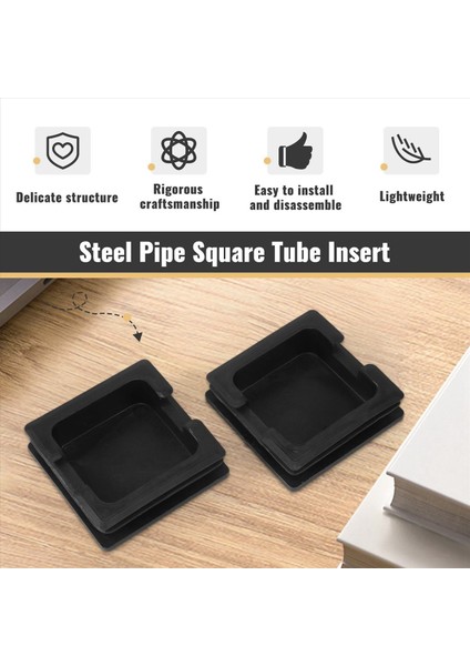 75MM x 75MM Plastik Kare Kapaklar Tüp Boru Ekleri Uçları Boşaltma 2 Adet (Yurt Dışından) fırsatları