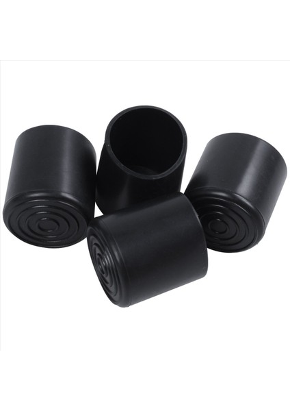 Kauçuk Mobilya Koltuk Değneği Tabure Sandalye Bacak Bahşiş Ped 8pcs Siyah (Yurt Dışından) fiyatları