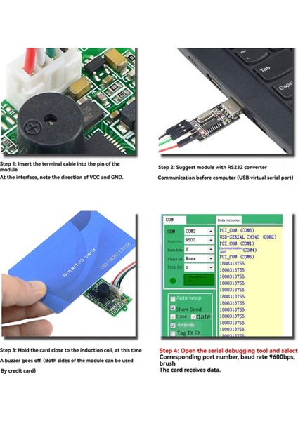 RS232 Rfıd Okuyucu Modülü Ic Kart Okuyucu 13 56MHZ Kontaksiz Akıllı Kart Okuyucu 14443A Protokol Destek Penceresi Sistemi (Yurt Dışından)
