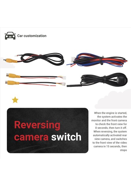 Araba Ön Görünüm Kamera Değiştirici Park Kamera Dönüştürücü Ön Arka Görünüm Video Anahtarı Kanal Kontrol Kutusu (Yurt Dışından) indirimleri