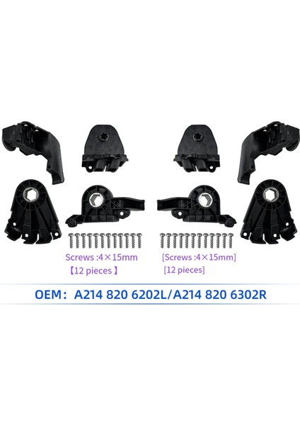 1set Ön Far Onarım Kitleri Mercedes-Benz E-Serisi W214 E260 E300 24-25 Far Braketi Montaj A2148206202L A A (Yurt Dışından) fiyatları