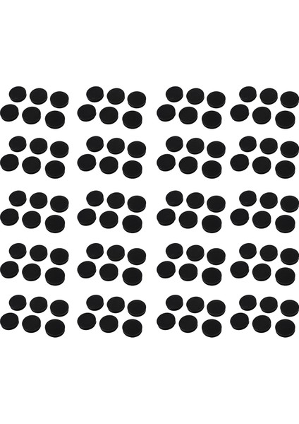 120 x Siyah Plastik 50MM Çapında Yuvarlak Tüp Takma Kapaklar Kapaklar (Yurt Dışından)