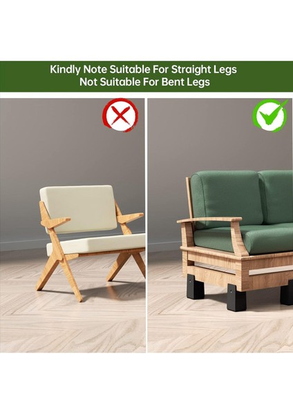 Yatak Yükselticileri 4 Inç Ayarlanabilir Masa Yükseltici Bloklar Vidalı Kelepçe 4 Paket Ağır Hizmet Sandalye Yükselticileri 0-2 Inç Genişliklere Uyuyor (Yurt Dışından) fırsatları