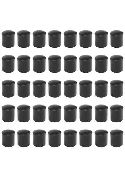 Kauçuk Kapaklar 40 Parçalı Siyah Kauçuk Tüp Uçları 10MM Yuvarlak (Yurt Dışından) fiyatları