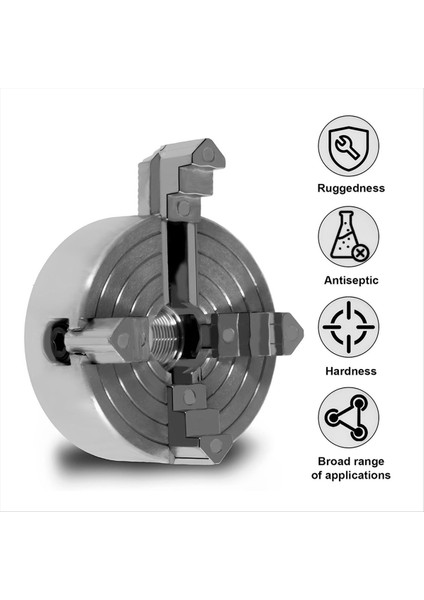 4 Çene Torna Chuck Çinko Alaşım Kendini Merkezli Torna Chuck Ahşap Torbaları Için Anahtar ve Bağlantı Çubuğu Sağlam Sağlam Bir Çubuk ile Seti (Yurt Dışından) fiyatları