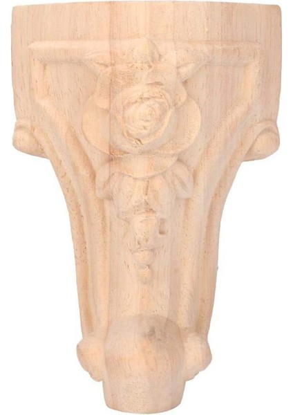4 Adet Mobilya Bacakları Avrupa Tarzı Dolap Bacakları Ahşap Oyma Masa Ayak Kanepe (15X6CM) (Yurt Dışından) fırsatları