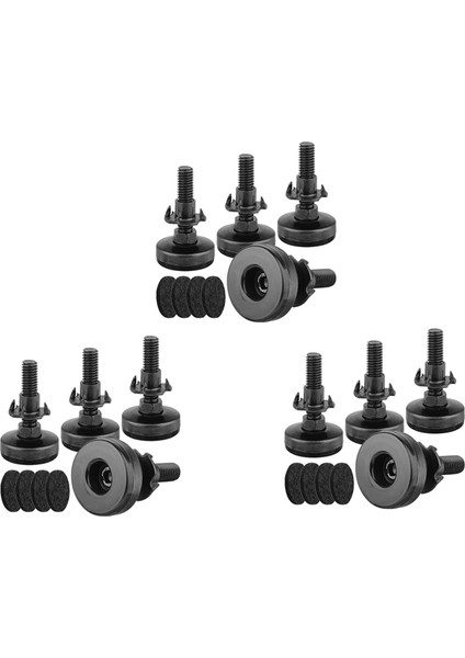 12PCS Mobilya Seviyeleri Ağır Hizmet Tipi Mobilya Tesviye Ayakları Ayarlanabilir Bacak Seviyeleri Dolaplar Için Tablolar Sandalyeler Yükseltici (Yurt Dışından)