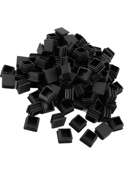 130PCS Plastik Kare Tüp Ekleri Uçlu Kapaklar Siyah - 100PCS 20MM x 20MM ve 30PCS 25X50MM (Yurt Dışından) fiyatları