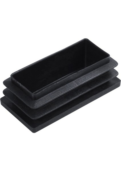 130PCS Plastik Kare Tüp Ekleri Uçlu Kapaklar Siyah - 100PCS 20MM x 20MM ve 30PCS 25X50MM (Yurt Dışından) indirimleri
