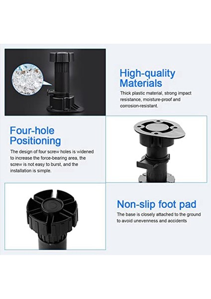 60 Pcs Mobilya Ayakları Ayarlanabilir Dolap Ayak Bacak Ünitesi Dolap Bacaklar Mutfak Banyo Dolabı Için Kick Tahta Klipsleri (Yurt Dışından) indirimleri