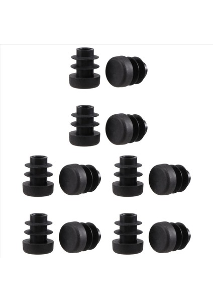 12 Adet Plastik 12MM Boru Ucu Blanking Kapaklar Bung Tüp Takma Fiş Yuvarlak Siyah (Yurt Dışından) modelleri