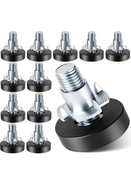 Mobilya Tespit Tespit Tespit Tesimleri 1/4in-20 Unc Iplik Ayarlanabilir Tessitler Bacak Tesvimi Tablo Ayakları Deak Için Vidalı (Yurt Dışından)