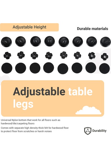 8pcs Mobilya Tesviyeleri Ağır Hizmet Mobilya Tesviye Ayakları Ayarlanabilir Bacak Tessitleri Dolaplar Masalar Sandalyeleri Raiser (Yurt Dışından) fırsatları