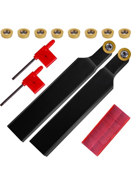 Torna Blade Tutucu Turning Aracı SRAPR1616H10 &amp SRAPL1616H10 + 10PCS RPMT10T3 Kesme Alıcı Için Karbür Ekler (Yurt Dışından)