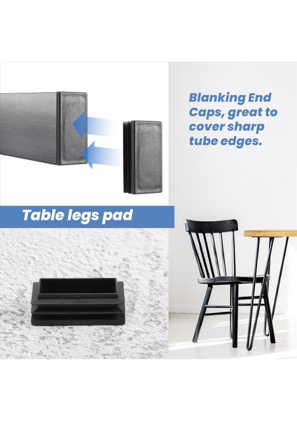 Plastik Dikdörtgen Blankalı Uç Tüp Kapakları Ekler 25X50MM 30 Pcs Siyah (Yurt Dışından) indirimleri