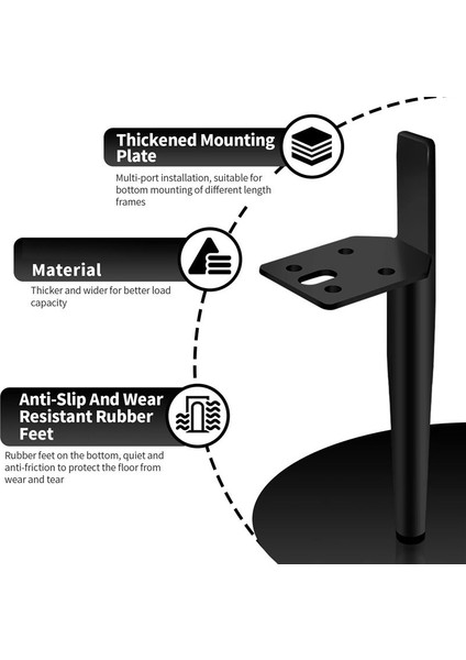Mobilya Ayak Liği 19 5cm Altın Metal Masa Bacakları Maksimum Yük 600 kg Mobilya Bacakları Kanepe Ayak Dolabı Ayakları 4pcs Siyah (Yurt Dışından) indirimleri