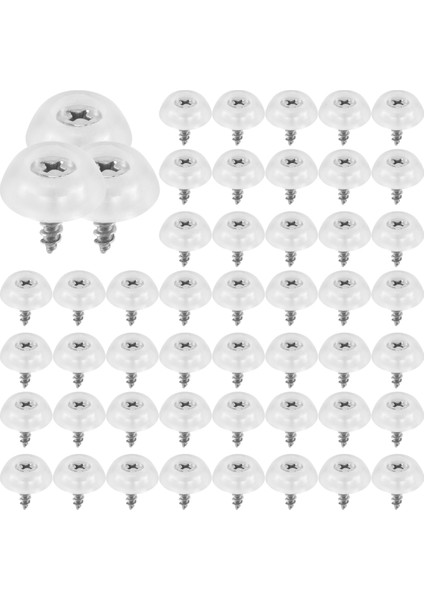 50PCS Mobilya Masa Sandalye Bacak Koruyucular Ayak Yastıklı Kauçuk 17MM x 6mm (Yurt Dışından)