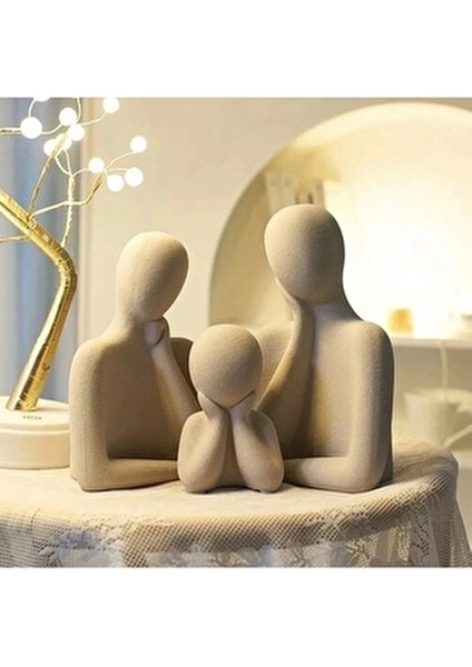 Üçlü Aile Dekoratif Biblo Obje Aksesuar Sağlam/Dayanıklı fiyatları