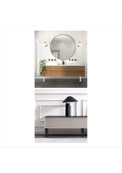 4 Adet Ayarlanabilir Lik Mobilya Destek Bacakları [vidalı] Yatak Çerçevesi/yatak Merkezi Için 3 15-4 72 Inç Beyaz (Yurt Dışından) fiyatları