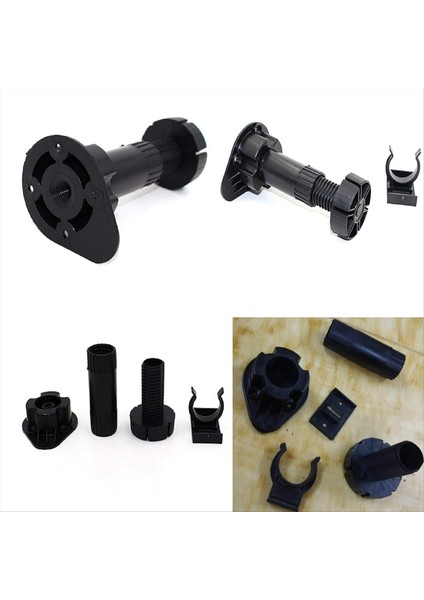 12 Paket Siyah Dolap Leveer Bacaklar Mobilya Bacakları Mobilya Dolaplar Için 3-7/8 Inç ile 5-1/8 Inç Arasında Ayarlanır (Yurt Dışından) fırsatları