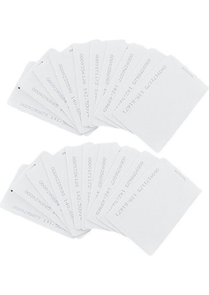 20 Pcs Beyaz 125KHZ 0 8mm Rfıd Erişim Yakınlık Kartı (Yurt Dışından)