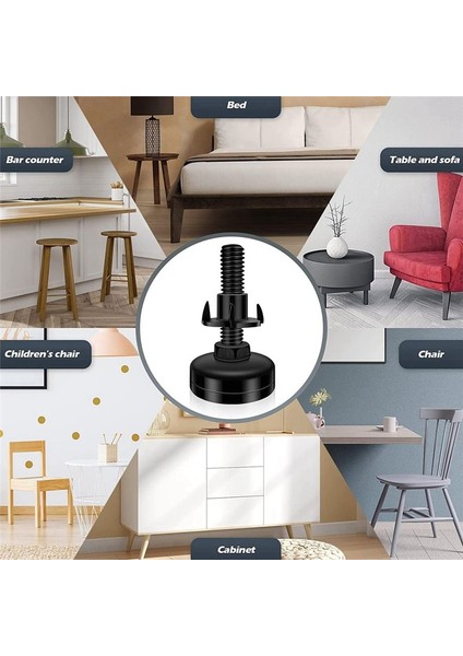 16PCS Ayarlanabilir Mobilya Tesviye Ayakları Dolaplar Için Ayarlanabilir Bacak Düzerleri Kanepe Masa Sandalyeleri Yükseltici 3/8 Inç-Thread (Yurt Dışından) fırsatları