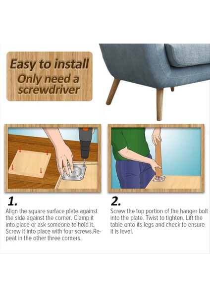 4 Parça Mobilya Bacakları Ahşap Katı Mobilya Düz Masa Bacakları Kaymaz Sandalye Bacakları Yedek Aksesuarlar 20CM (Yurt Dışından) fırsatları