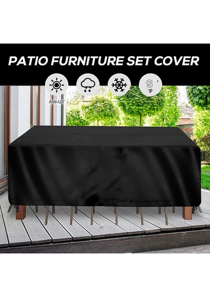 Patio Mobilya Seti Kapak Su Geçirmez Ağır Hizmet Tipi Funiture Kapakları Açık Kesit Kanepe Seti Hasır Rattan Tablo S (Yurt Dışından) modelleri