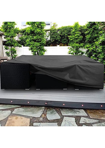 Patio Mobilya Seti Kapak Su Geçirmez Ağır Hizmet Tipi Funiture Kapakları Açık Kesit Kanepe Seti Hasır Rattan Tablo S (Yurt Dışından) indirimleri