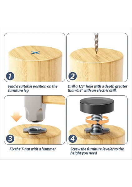 30 Parçalı Mobilya Ayakları Pedler Siyah Plastik Mobilya Bacakları Ayarlanabilir Tesviye Ayakları Masa Ayakları Mobilya Dip Ayak (Yurt Dışından) fırsatları